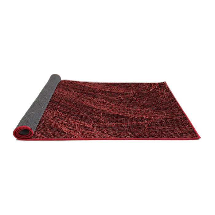 Thickness of Patterned Red Rug, pat1828rd