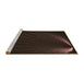 Sideview of Machine Washable Transitional Black Rug, wshpat1829brn