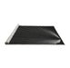 Sideview of Machine Washable Transitional Black Rug, wshpat1829gry