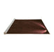 Sideview of Machine Washable Transitional Red Brown Rug, wshpat1829org