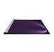 Sideview of Machine Washable Transitional Deep Purple Rug, wshpat1829pur