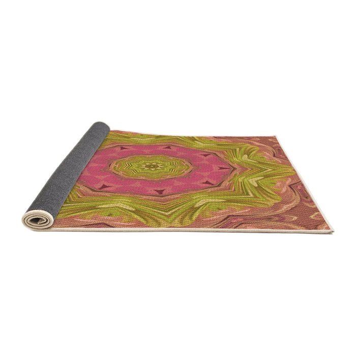 Thickness of Patterned Red Rug, pat183org