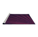 Sideview of Machine Washable Transitional Dark Magenta Purple Rug, wshpat1830pur