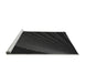 Sideview of Machine Washable Transitional Black Rug, wshpat1831gry