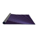 Thickness of Patterned Deep Purple Rug, pat1831pur