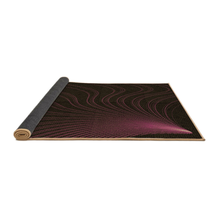 Thickness of Patterned Midnight Gray Rug, pat1832brn