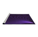 Sideview of Machine Washable Transitional Purple Rug, wshpat1832pur