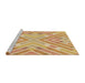 Sideview of Machine Washable Transitional Orange Rug, wshpat1834brn