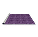 Sideview of Machine Washable Transitional Purple Rug, wshpat1835pur