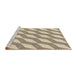 Sideview of Machine Washable Transitional Wheat Beige Rug, wshpat1836brn