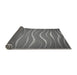 Thickness of Patterned Gunmetal Gray Rug, pat1839gry