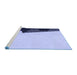 Sideview of Machine Washable Transitional Deep Periwinkle Purple Rug, wshpat1840blu