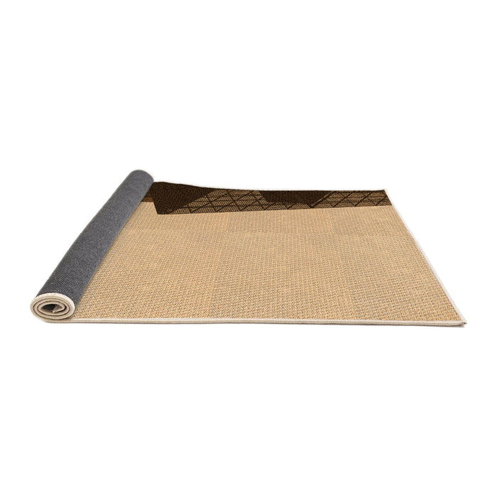 Thickness of Patterned Saddle Brown Rug, pat1840org