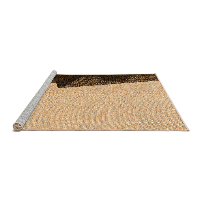 Sideview of Machine Washable Transitional Saddle Brown Rug, wshpat1840org