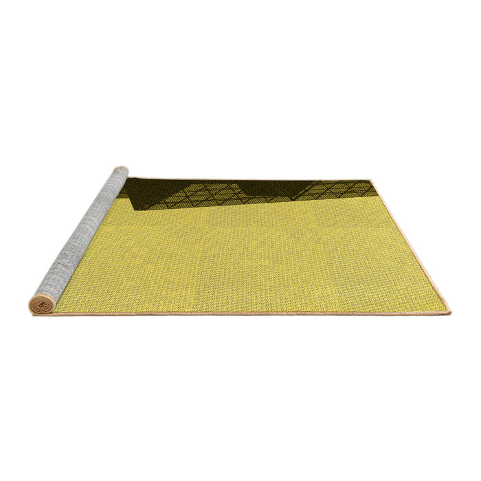 Sideview of Machine Washable Transitional Oak Brown Rug, wshpat1840yw