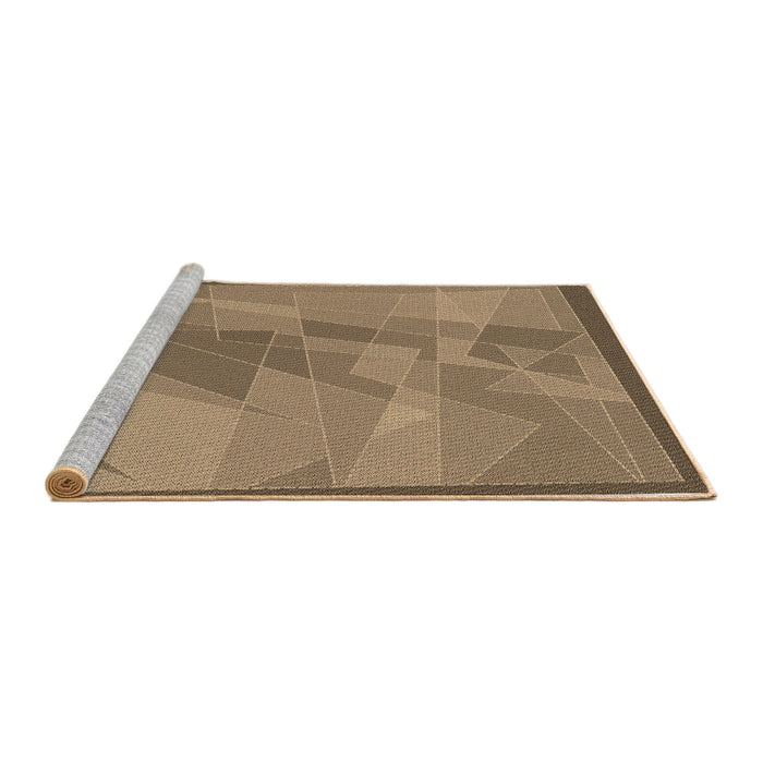 Sideview of Machine Washable Transitional Peru Brown Rug, wshpat1841brn