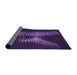 Thickness of Patterned Purple Violet Purple Rug, pat1843pur