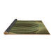 Thickness of Patterned Brass Green Rug, pat1844brn