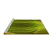 Sideview of Machine Washable Transitional Pistachio Green Rug, wshpat1844yw