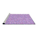 Sideview of Machine Washable Transitional Purple Rug, wshpat1845pur