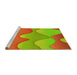 Sideview of Machine Washable Transitional Orange Red Orange Rug, wshpat1846yw