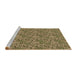 Sideview of Machine Washable Transitional Red Brown Rug, wshpat1848brn