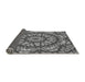 Thickness of Patterned Black Rug, pat185gry