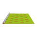 Sideview of Machine Washable Transitional Pistachio Green Rug, wshpat1852yw