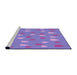 Sideview of Machine Washable Transitional Purple Plum Purple Rug, wshpat1853pur