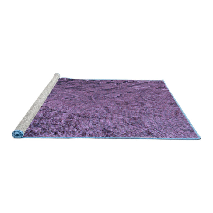 Sideview of Machine Washable Transitional Medium Purple Rug, wshpat1854blu