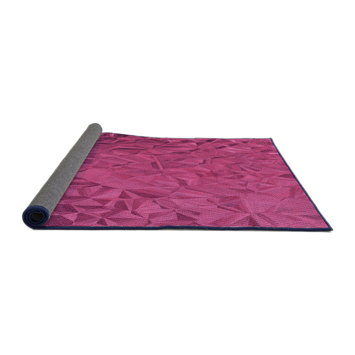 Thickness of Patterned Neon Pink Rug, pat1854pur