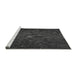 Machine Washable Transitional Charcoal Black Rug in a Bedroom, wshpat1855gry