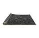 Patterned Charcoal Black Rug, pat1855gry