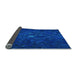 Thickness of Patterned Blue Rug, pat1855lblu