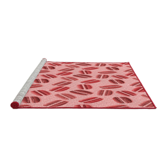 Sideview of Machine Washable Transitional Pastel Pink Rug, wshpat1856rd