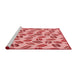 Sideview of Machine Washable Transitional Pastel Pink Rug, wshpat1856rd