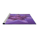 Sideview of Machine Washable Transitional Purple Rug, wshpat1857pur