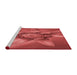 Sideview of Machine Washable Transitional Red Rug, wshpat1857rd