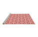 Sideview of Machine Washable Transitional Red Rug, wshpat1858org