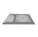 Sideview of Machine Washable Transitional Gray Rug, wshpat1859gry