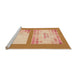 Sideview of Machine Washable Transitional Orange Rug, wshpat1859org