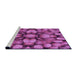 Sideview of Machine Washable Transitional Medium Violet Red Pink Rug, wshpat186pur