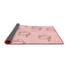 Thickness of Patterned Light Coral Pink Rug, pat1862rd