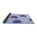 Thickness of Patterned Lavender Blue Rug, pat1864blu