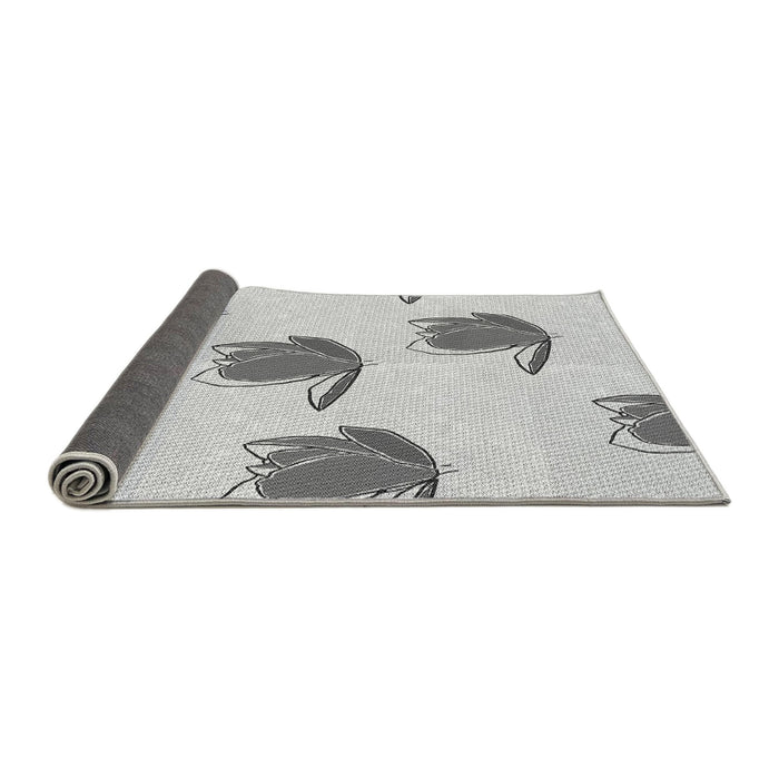 Thickness of Patterned Platinum Gray Rug, pat1864gry