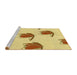 Sideview of Machine Washable Transitional Cinnamon Brown Rug, wshpat1864yw