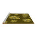 Sideview of Machine Washable Transitional Bakers Brown Rug, wshpat1865yw