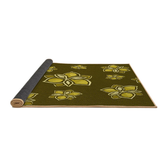 Thickness of Patterned Bakers Brown Rug, pat1865yw