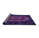 Thickness of Patterned Dark Purple Rug, pat1866pur