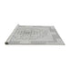 Sideview of Machine Washable Transitional Platinum Gray Rug, wshpat1867gry